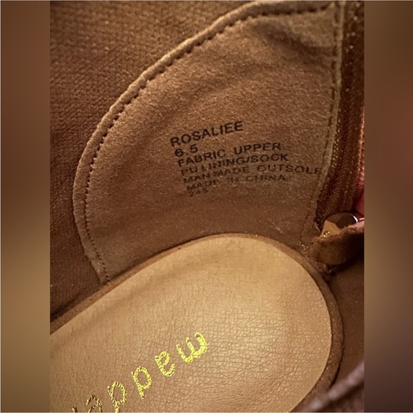 Chic Madden Girl by Steve Madden Peep-Toe Booties Women’s Size 6.5 Boho - Picture 5 of 7